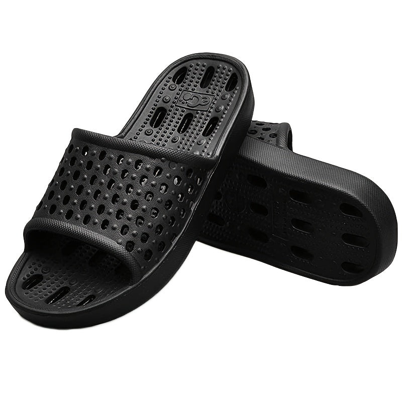 Men's Lightweight Non Slip Slides for Indoor Outdoor Beach Shower