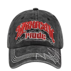 Embroidered Letter Adjustable Sun Hat Baseball Cap
