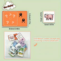 Animal Footprint Toy for Kindergarten Cognitive Development