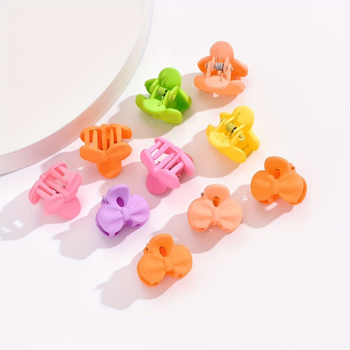 10pcs Random Small Hair Clip Star Bowknot Headwear Girls Hair Accessories