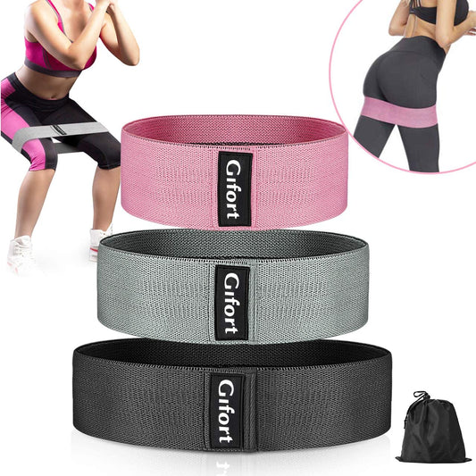 3pcs Non Slip Resistance Band for Leg and Butt Workouts