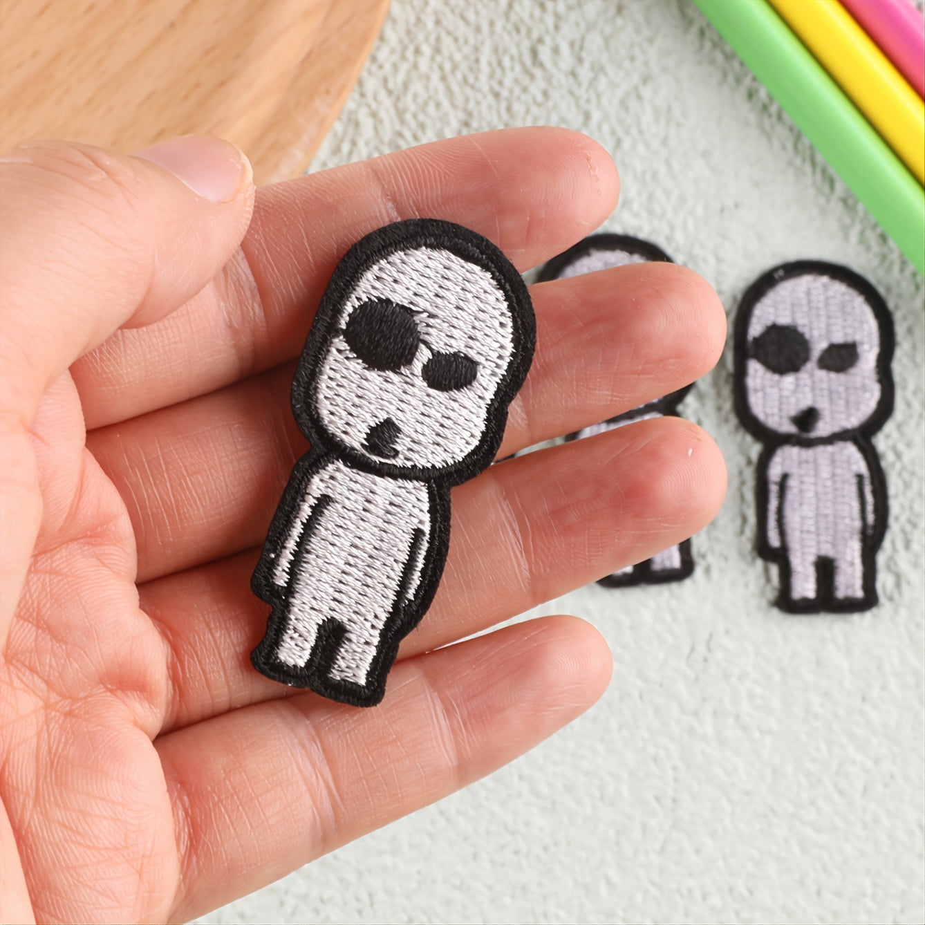 6pcs Toddler Kids Villain Embroidery Patches