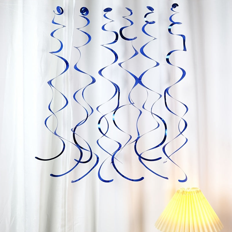 6pcs Spiral Party Charm Decorations - Room & Birthday Party Decor