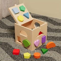 Toddler Number Shape Matching Blocks Educational Toy