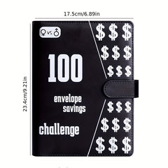 100 Envelope Challenge Binder Couple 100 Days Money Saving Journal