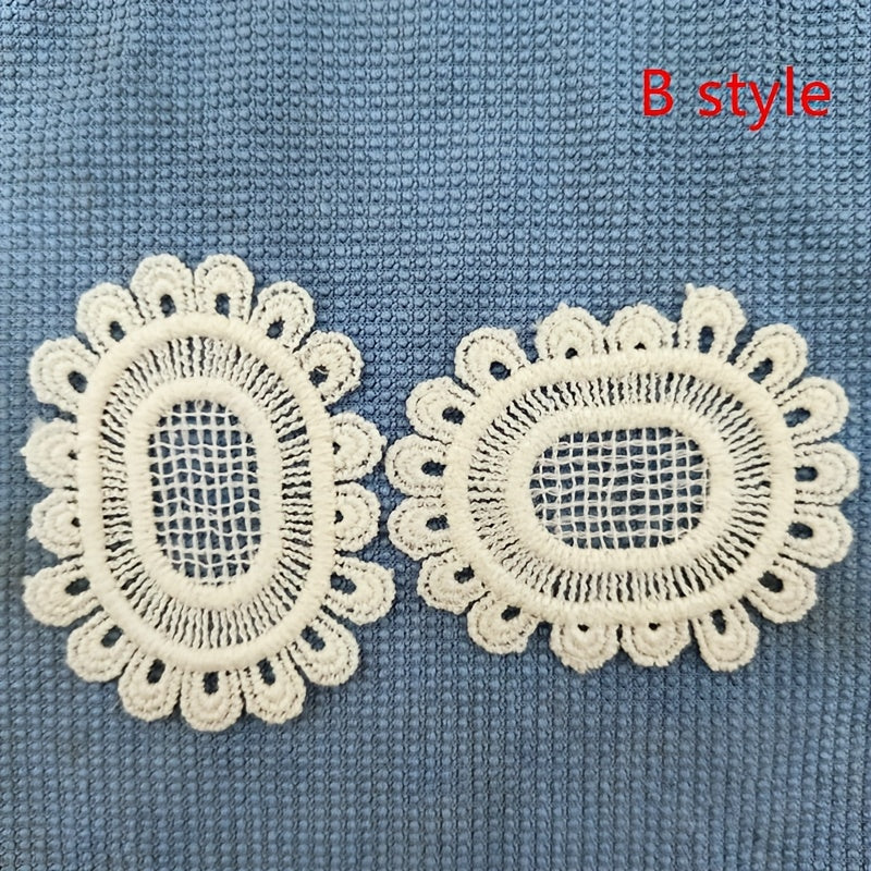 DOLLHOUSE 5 Oval Table Mat Lace Edged Round Placemat Dining Mat