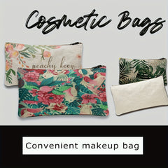 Plants Pattern Makeup Bag Zipper Pouch