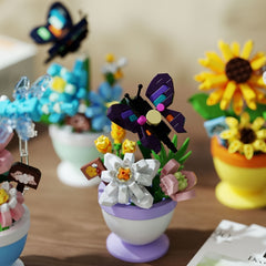 Eternal Flower Potted Plant Building Blocks Toy