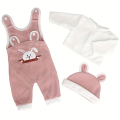 3-Piece Reborn Doll Clothes Set for Girls