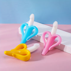 Banana Gum Kids Soft Toothbrush Silicone Grinding St
