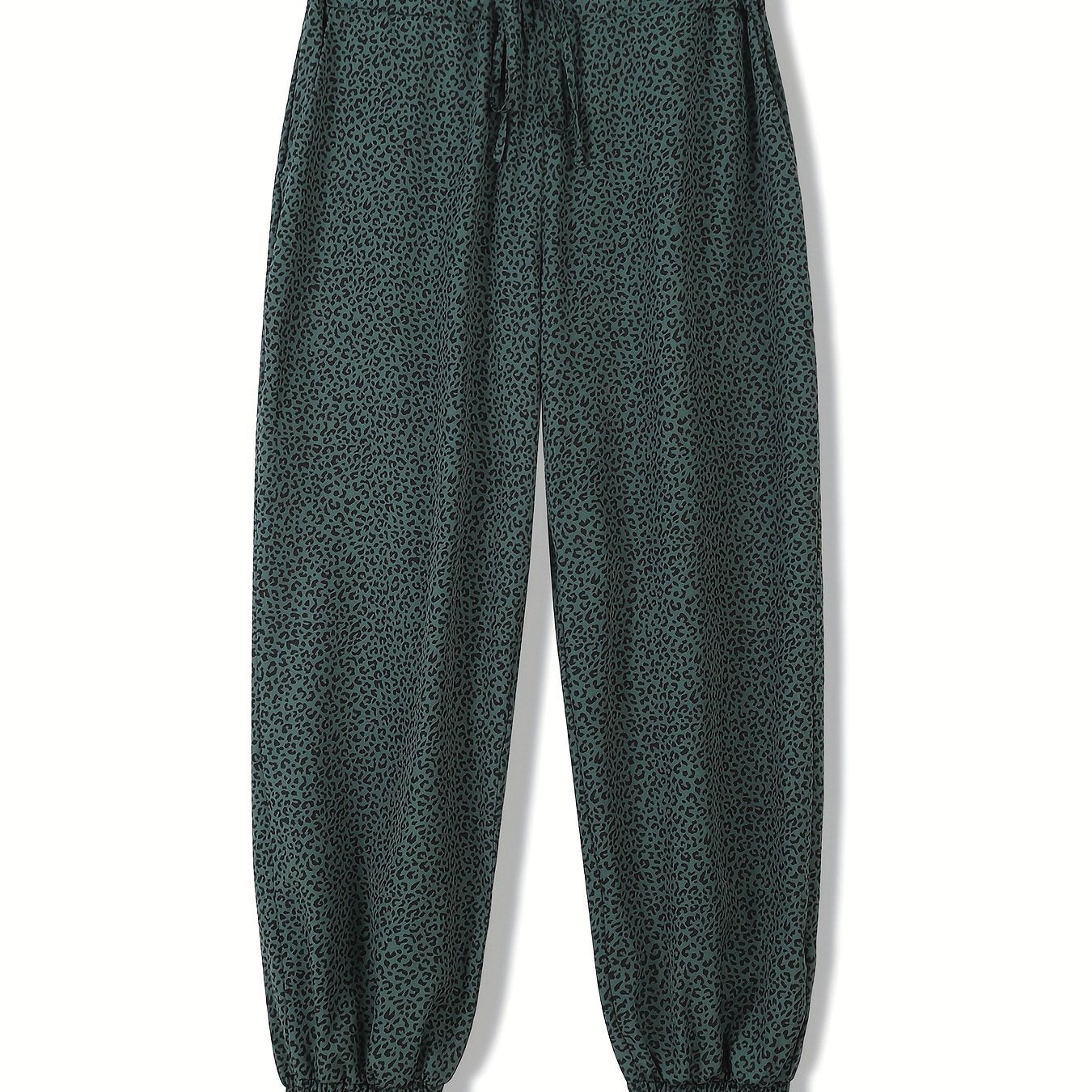  Women's Leopard Print Jogger Trousers