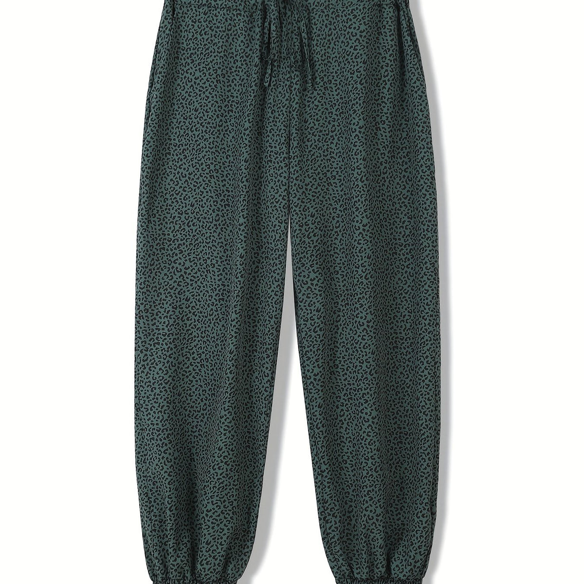 Women's Leopard Print Jogger Trousers