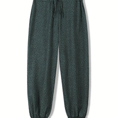  Women's Leopard Print Jogger Trousers
