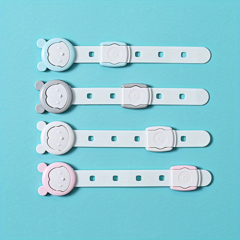 4pcs Baby Safety Locks Adjustable Multifunctional Baby Drawer Locks