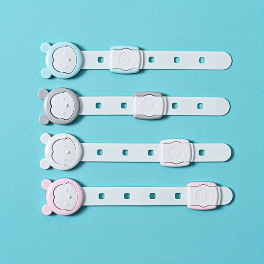 4pcs Baby Safety Locks Adjustable Multifunctional Baby Drawer Locks