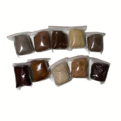 10 Colors Brown Animal Series Wool Roving for Needle Wool Felt DIY