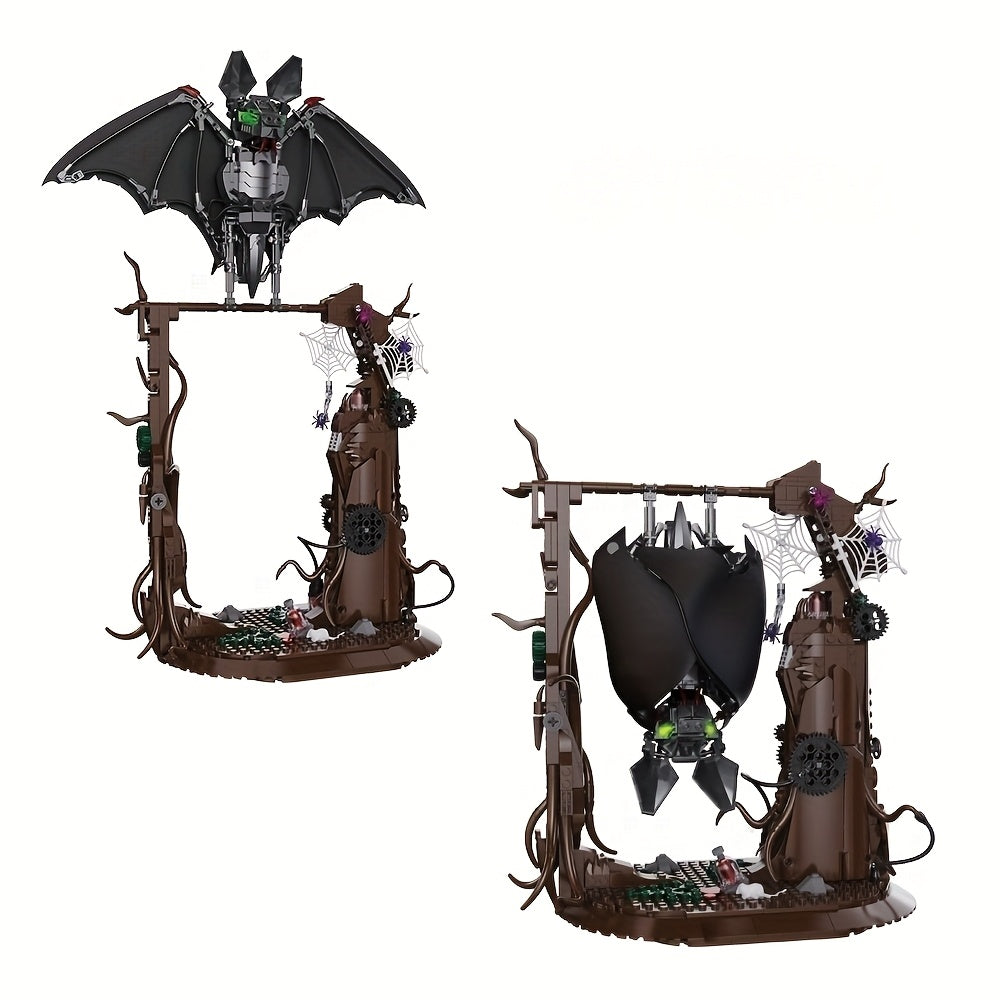 Creative Bat Building Blocks with Glow in the Dark Eyes Toy