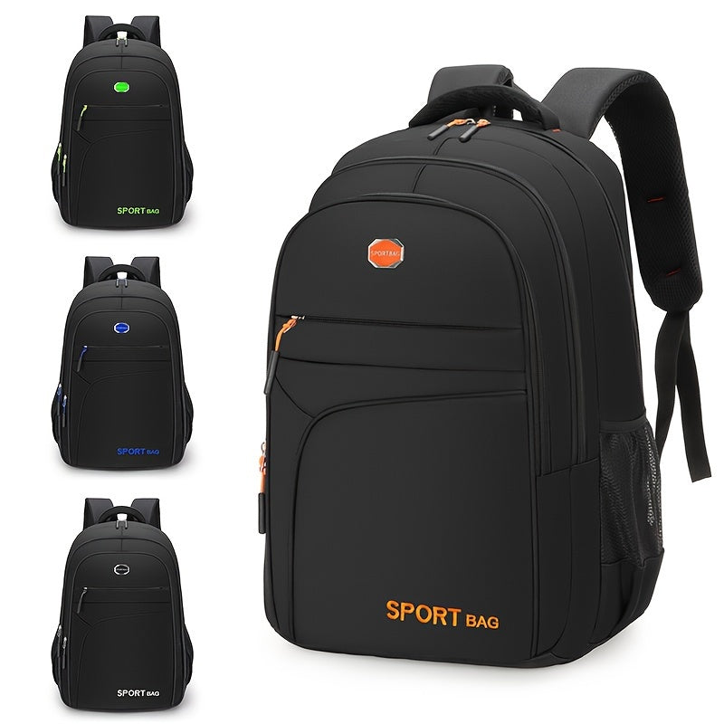 Large Capacity Men's Backpack Student Schoolbag Waterproof Travel Bag