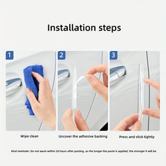 4pcs Car Anti-collision Strip Rearview Mirror Protection