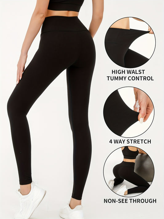 High Waisted Tummy Control Yoga Leggings