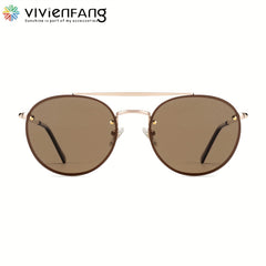 Men's Round Frame Sports Sunglasses UV Protection Cycling Fishing