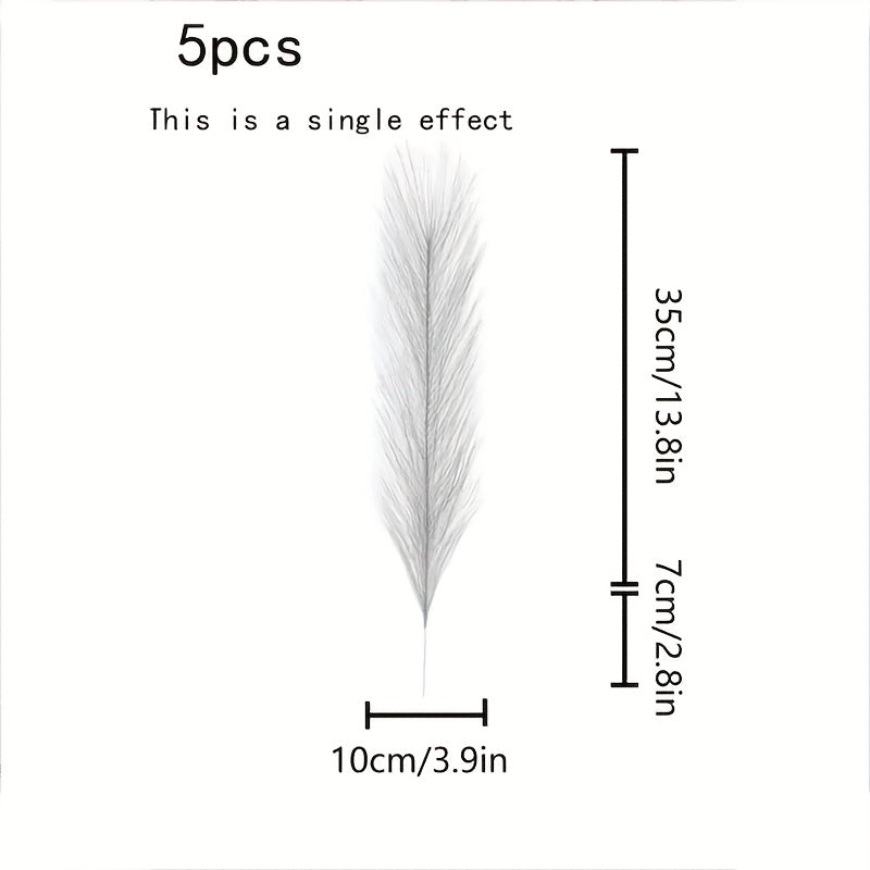 5pcs Reed Grass Decorations Window and Party Supplies