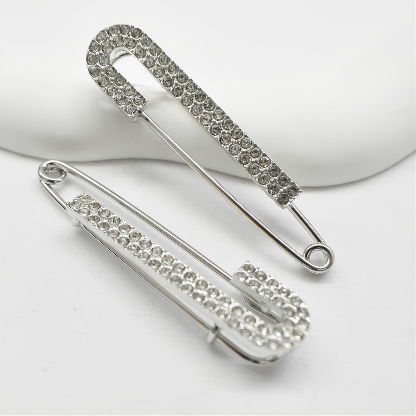 Rhinestone Safety Pins Brooches Women Girls Clothing Decoration
