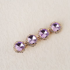 Colorful Crystals Metal Bobby Pin Side Clip Hair Accessories