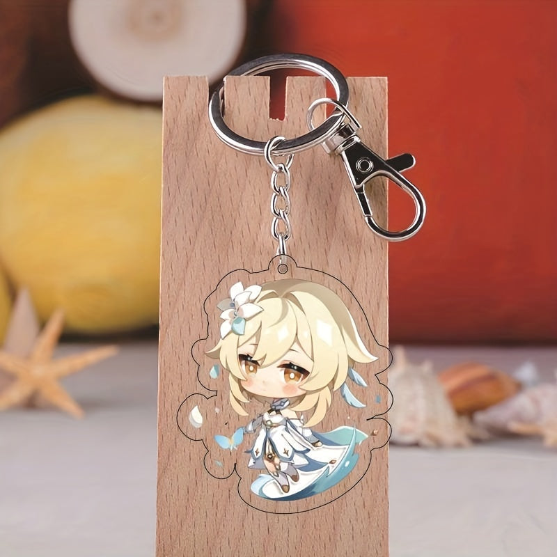 Acrylic 5 49 Cm Games Keychain Anime Toys Two Sided Keyring