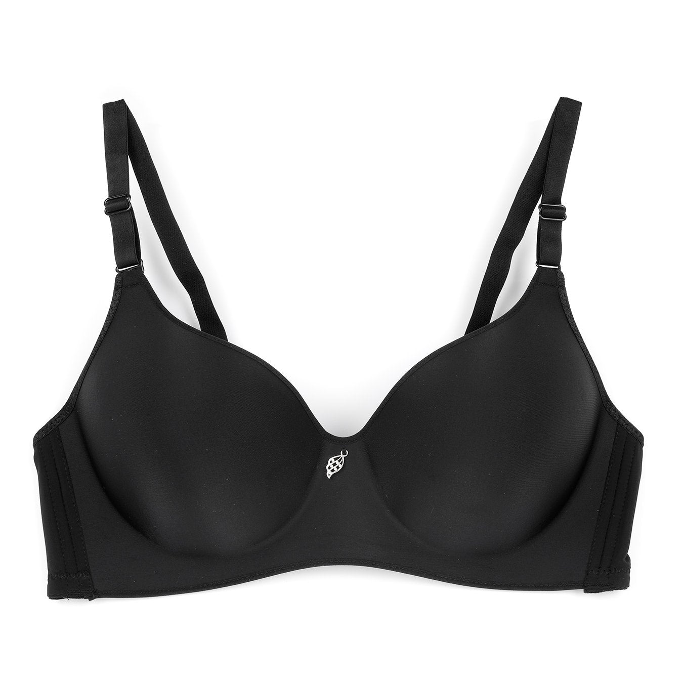 Solid T Shirt Bra Comfy & Breathable Push Up Bra