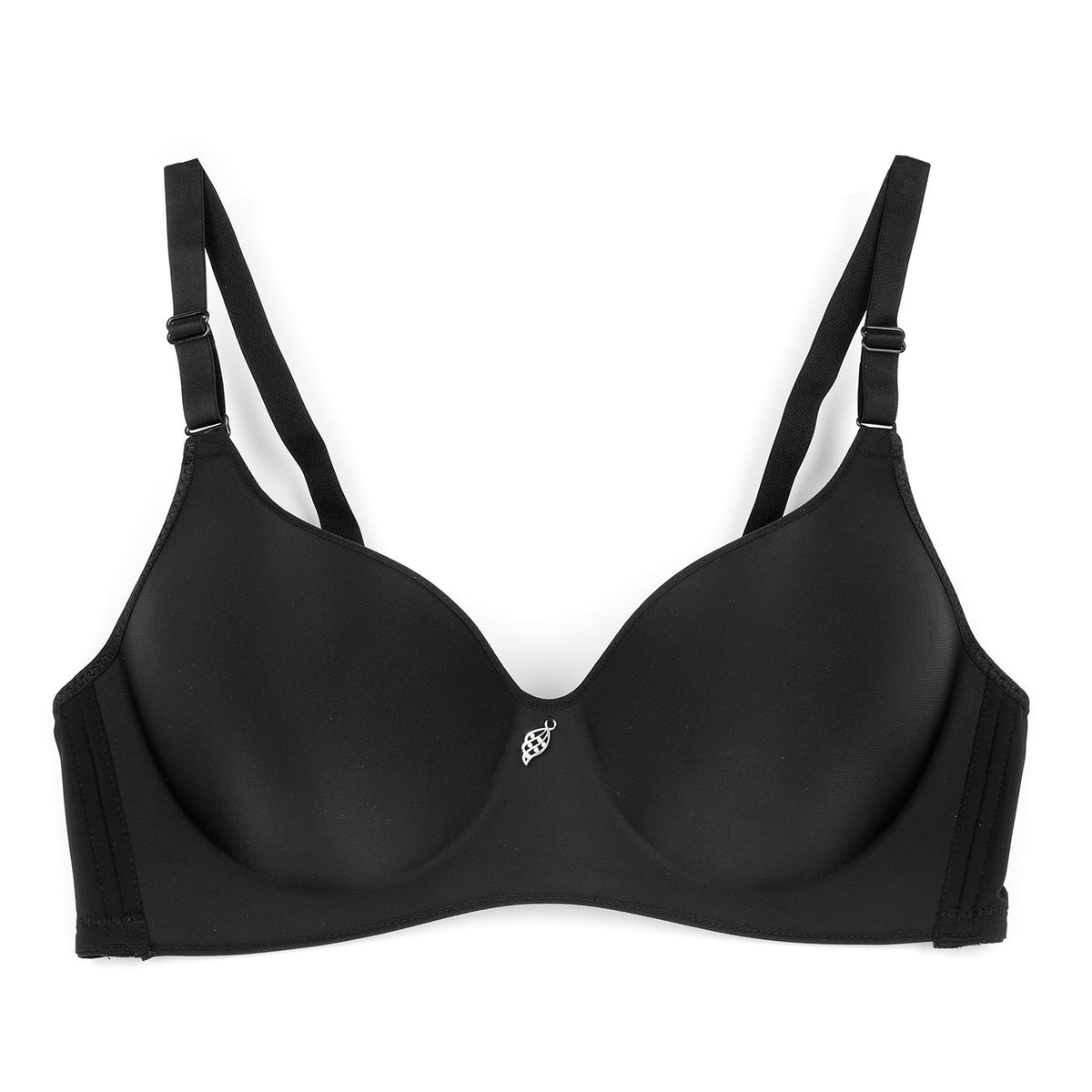 Solid T Shirt Bra Comfy & Breathable Push Up Bra