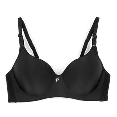 Solid T Shirt Bra Comfy & Breathable Push Up Bra