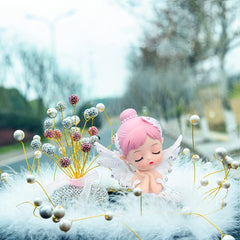 Pink Bella Angel Girl Car Ornament for Women