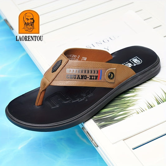 Men's Slip On Flip Flops Assorted Colors Outdoor Slippers