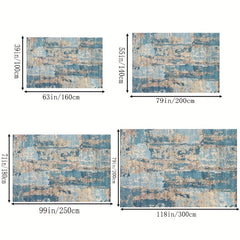 Bohemian Tribal Area Rug Modern Abstract Design