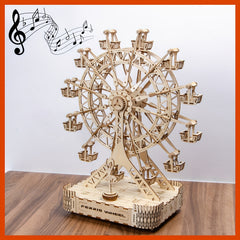3D Wooden Ferris Wheel Puzzle Model