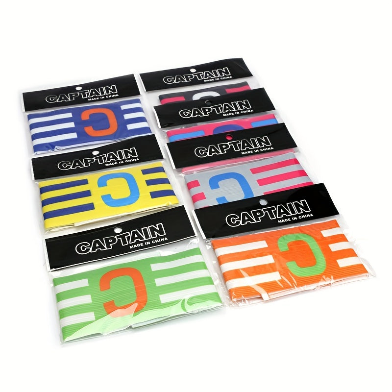 4 Football Captain Armbands Elastic Team Armbands C marks Armbands