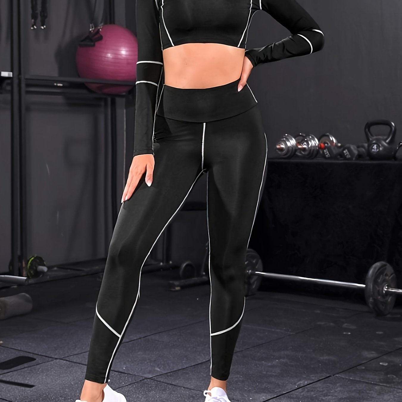 Yoga Crop Top & Running Leggings Set | Activewear for Women