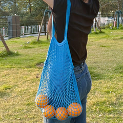 Large Capacity Beach Bag Net Hollow Out Hobo Lightweight Storage Bag