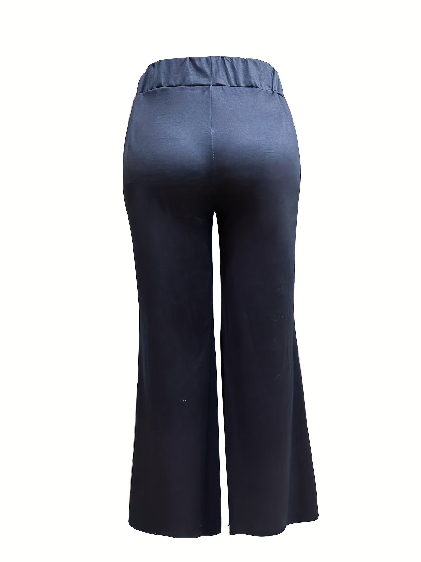 Women's Plus Skull Print Elastic Flared Leg Trousers