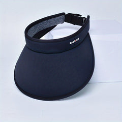 Solid Visor Hat Casual Ponytail Sun Hat UV Protection Foldable
