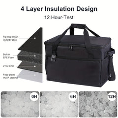 Cooler Bag Insulated Lunch Bag Adjustable Shoulder Strap