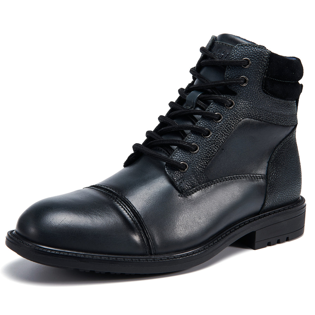 Men's High Top Zipper Boots Pointed Toe Formal Shoes