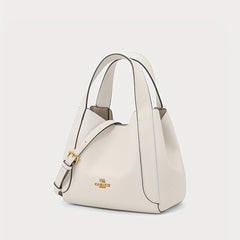 Top Handle Satchel Crossbody Bucket Bag PU Leather Textured Bag Purse