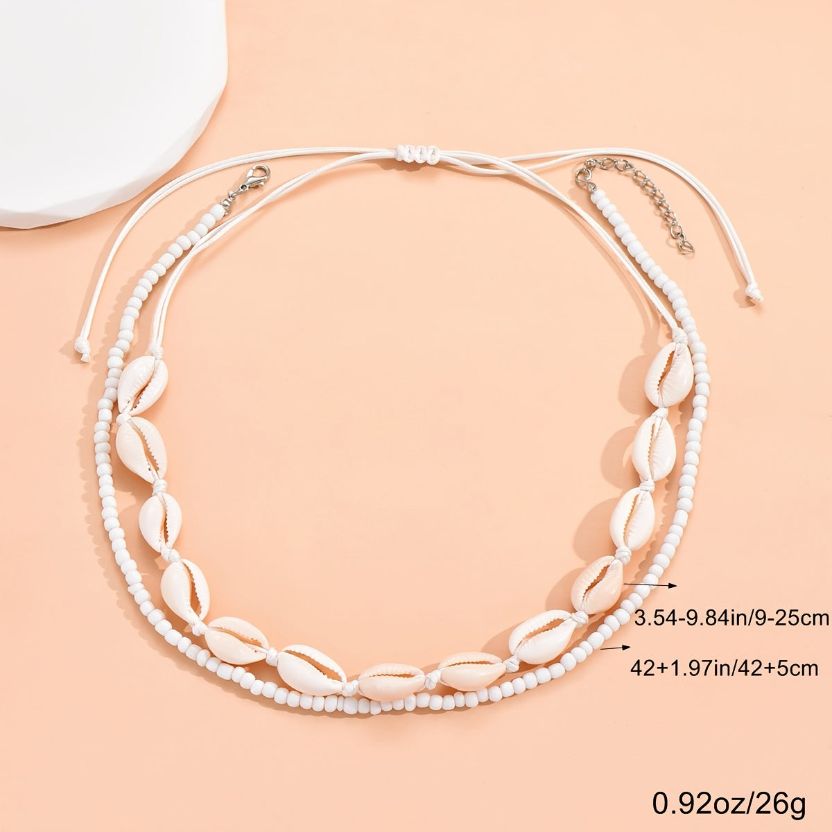 Shell Bead Choker Necklace Kit for Beach Jewelry