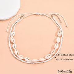 Shell Bead Choker Necklace Kit for Beach Jewelry