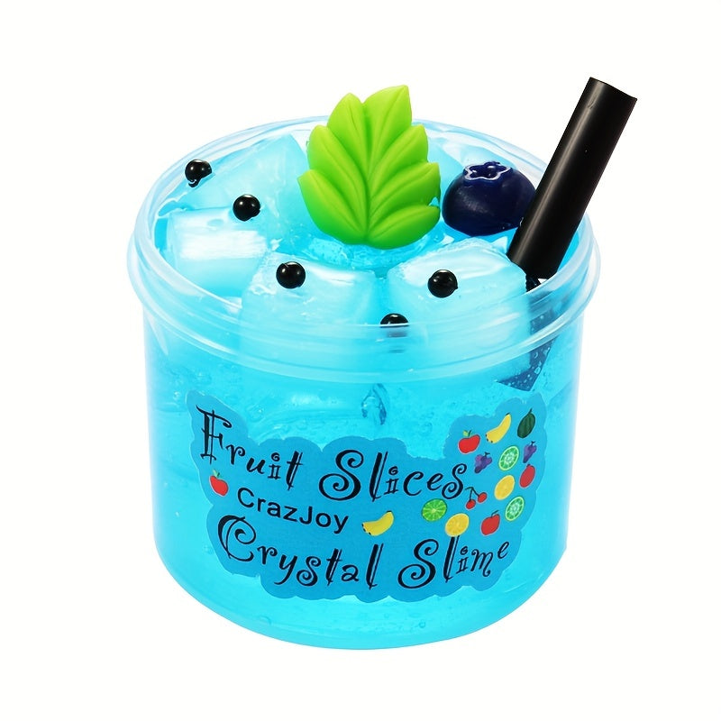 Watermelon Jelly Cube Clear Crunchy Slime Toy
