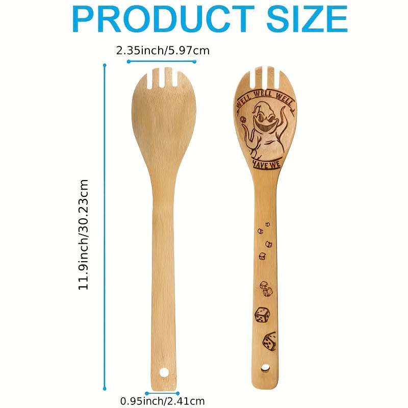 5pcs Halloween Wooden Kitchen Utensils Set Horror Cooking Tools