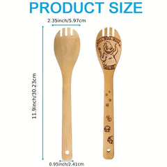 5pcs Halloween Wooden Kitchen Utensils Set Horror Cooking Tools