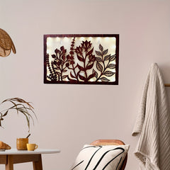 LED Flower Shape Retro Wooden Lamp